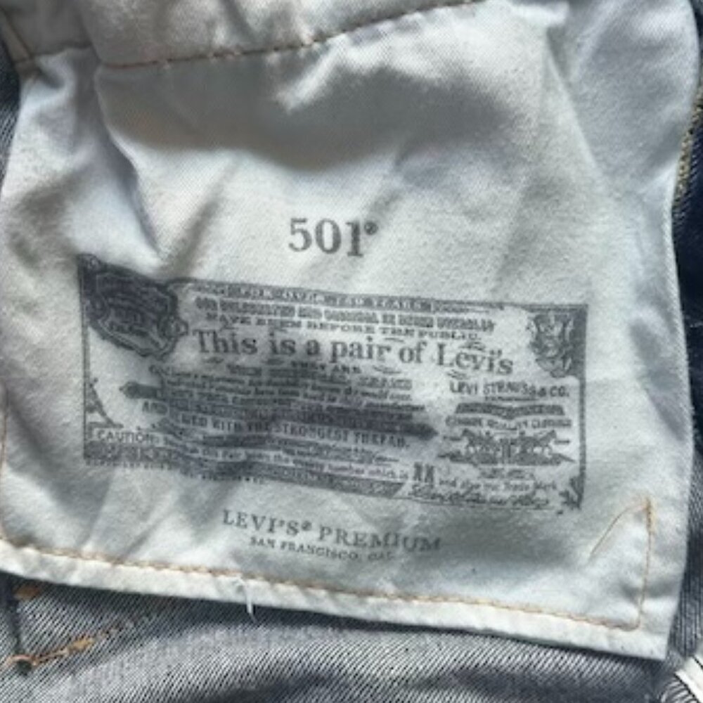 Levi's Big E 501 Jeans Vintage 2001 - Size 40 x 32  Fantastic Like New Condition - Picture 13 of 15